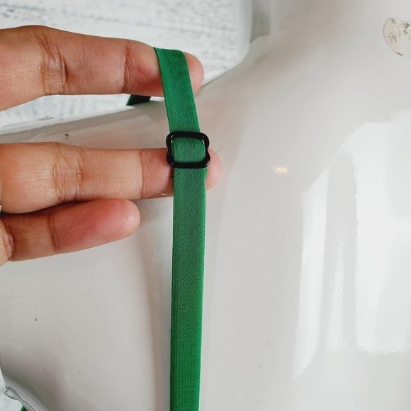 Dressbarn Green Maxi Surplice Neckline Sleeveless Dress Sz 10 - Picture 9 of 13